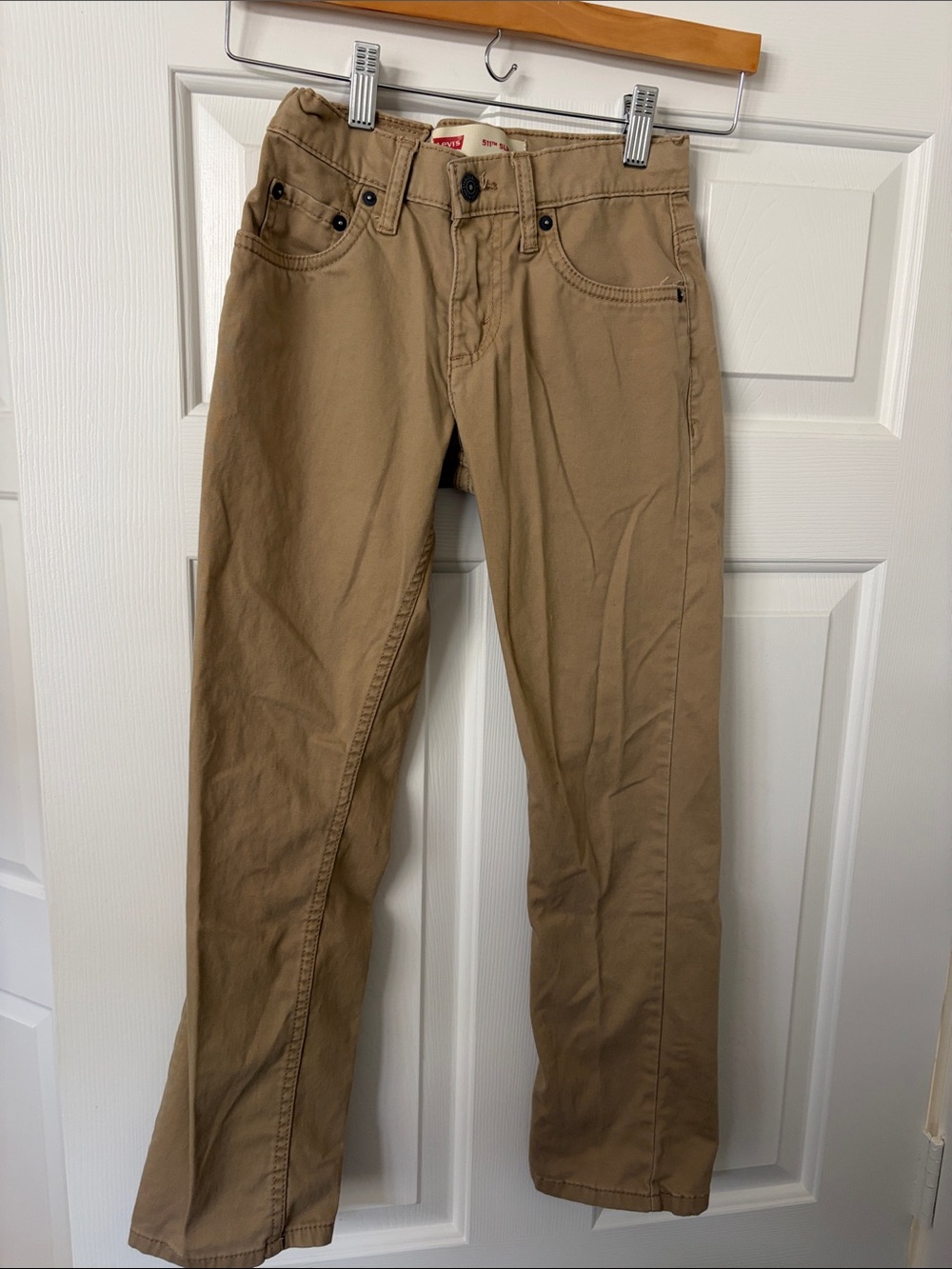 Levi's Tan Straight-Leg Kids Pants